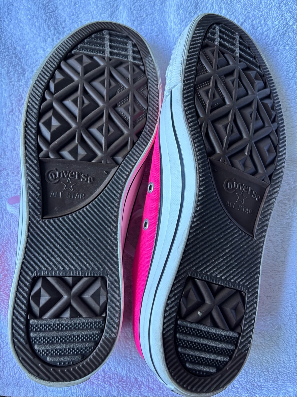 Converse Hot Pink Low Top Canvas Sneakers - Picture 4 of 5